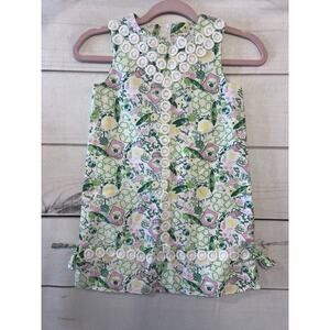Lilly Pulitzer Girls Queen Of Green Shift Dress Size 7 Originals